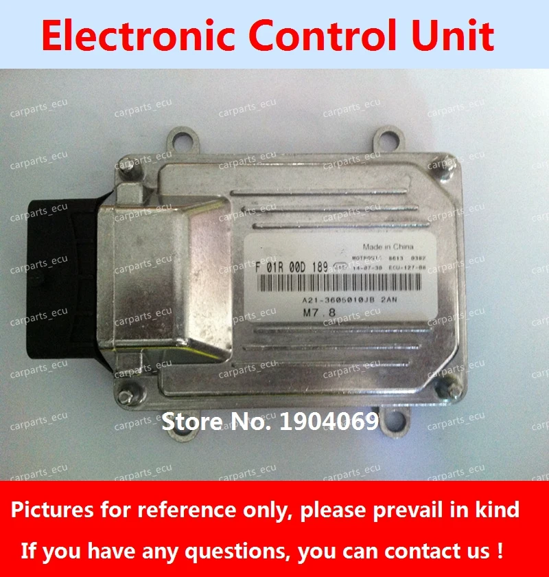 

Electronic Control Unit F01R00D189 F01RB0D189 A21-3605010JB 2AN M7 ECU F01R00DA70 F01RB0DA70 A15-3605010CB For Chery Cowin Car