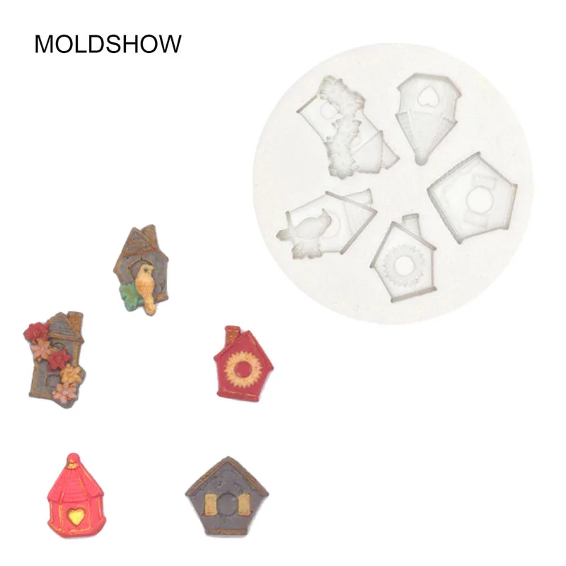 Бесплатная доставка Птичье гнездо силиконовая форма помадка кекс границы формы