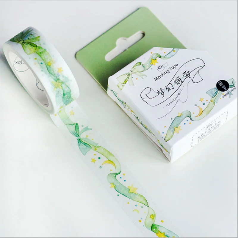 Мультфильм &quotфламинго&quot штук набор пальмовых листьев лента для декорации Washi