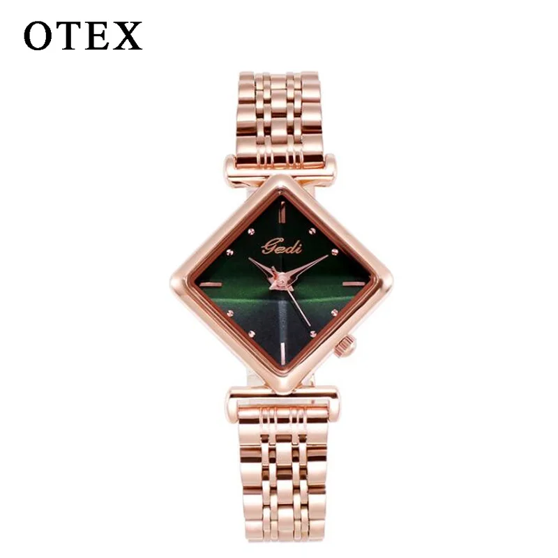 Женские часы модные с бриллиантовым циферблатом Простые повседневные