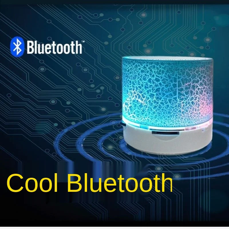 

New Mini Portable Car Audio A9 Dazzling Crack LED Wireless Bluetooth 4.1 Subwoofer Speaker TF Card