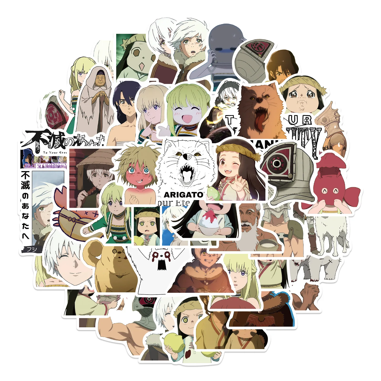 

10/30/50PCS Japanese Anime To Your Eternity Kawaii Stickers for Motorcycle Luggage Laptop Skateboard Toys DIY Cosplay Wholesale