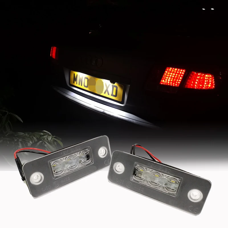 Светодиодный светильник для Audi A8 D3 CANBUS без ошибок 3 SMD номерной знак Стайлинг