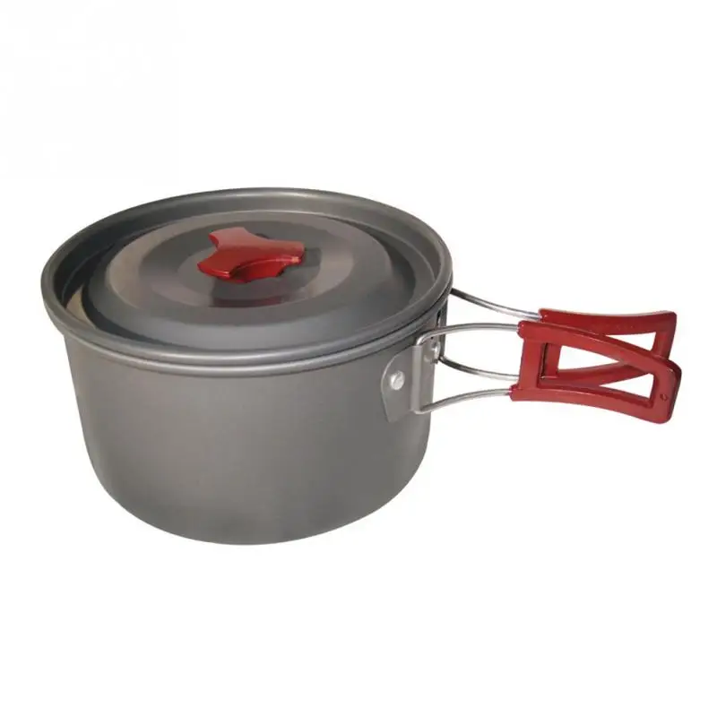 3L Oxidation Aluminium Alloy Single Pot Non-stick Bowls Pans Camping Hiking Fishing Picnic Cookware Outsports Picnic BBQ Tool