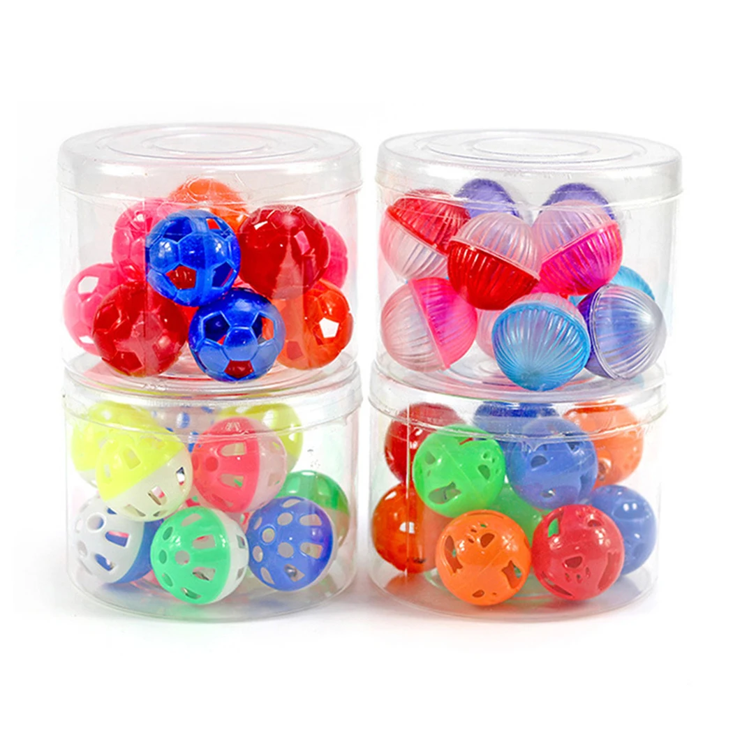 12 шт. кошка со звоночком игрушечная кошачья интерактивная игрушка открытое мяч