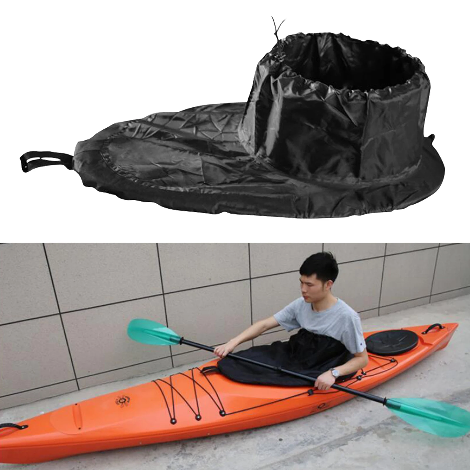 

Durable Waterproof Canoe Kayak Spray Skirt Deck Sprayskirt Cockpit Deck Cover Kayak Canoe Boat Accessory