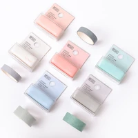 1pcs colorful masking tape cutter mini portable dispenser 6 30mm paper washi tapes stickers home diy diary album