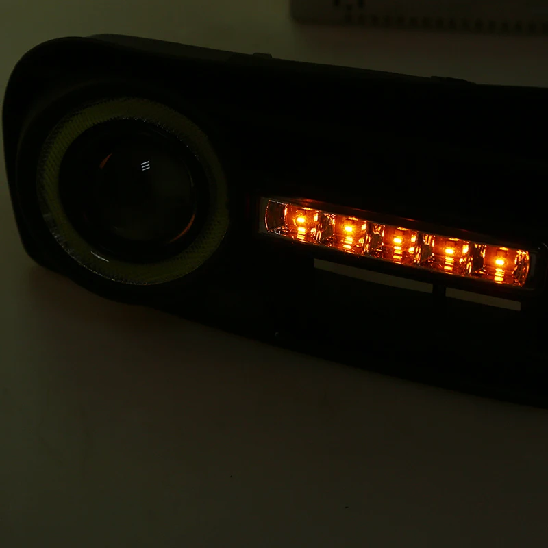 Posbay автомобильный передний Нижний Бампер Решетка Светодиодный противотуманный