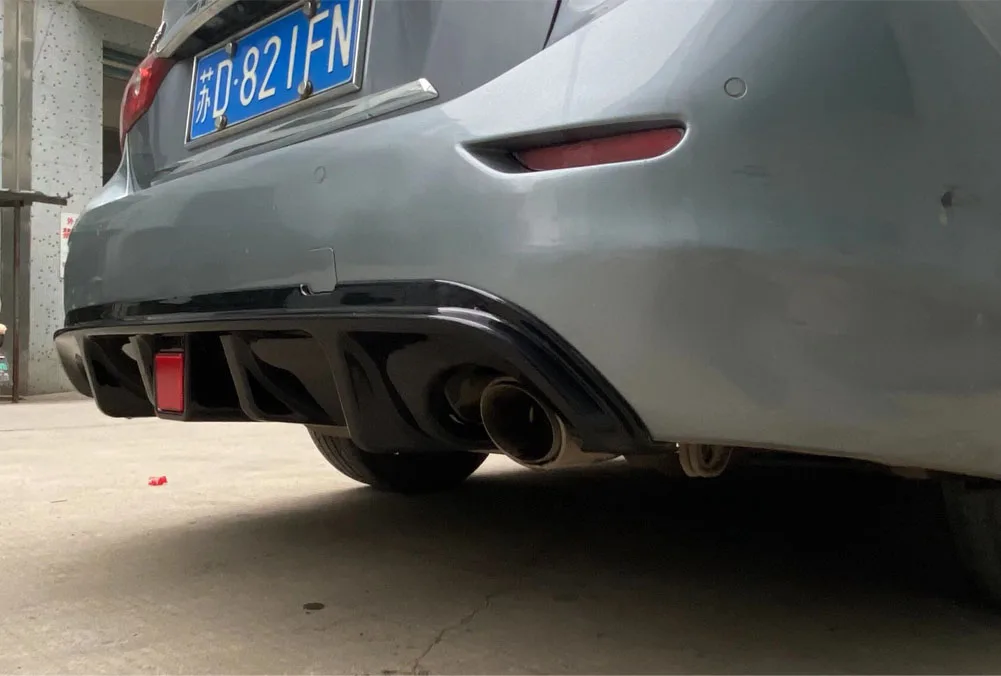 Рассеиватель заднего багажника со светодиодным черным спойлером для Infiniti q50