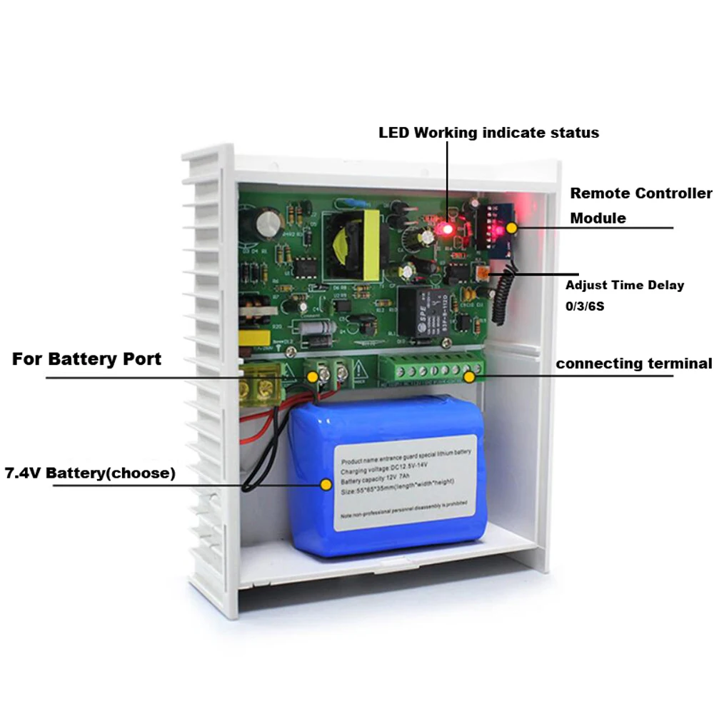RFID Wapterproof карты кетпад система контроля доступа наборы DC12V 5A источник питания с