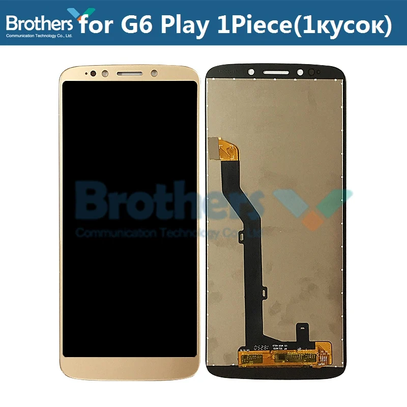 Gold LCD no tools Для Motorola Moto G6 Play lcd экран ЖК-дисплей для Moto XT1922 сенсорный экран установка преобразователя экрана Замена верхней части - Цвет: Gold LCD no tools