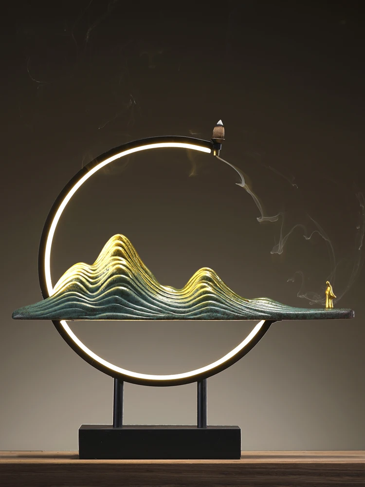 Креативный обратного потока горелка для благовоний керамический дымчатый