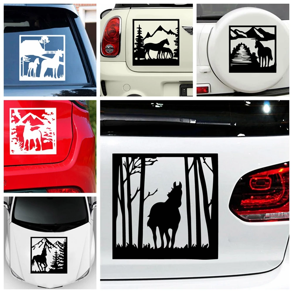 

Car Door Horse Carbon Sticker Vinyl Car Sticker Decal Wholesale
