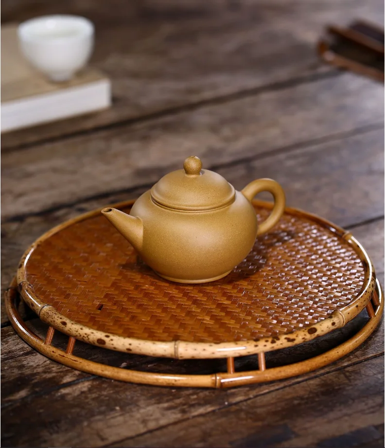 

China Shui Ping Kettle Ceramic Teapot For Tea Puer Oolong Tea Set Handmade