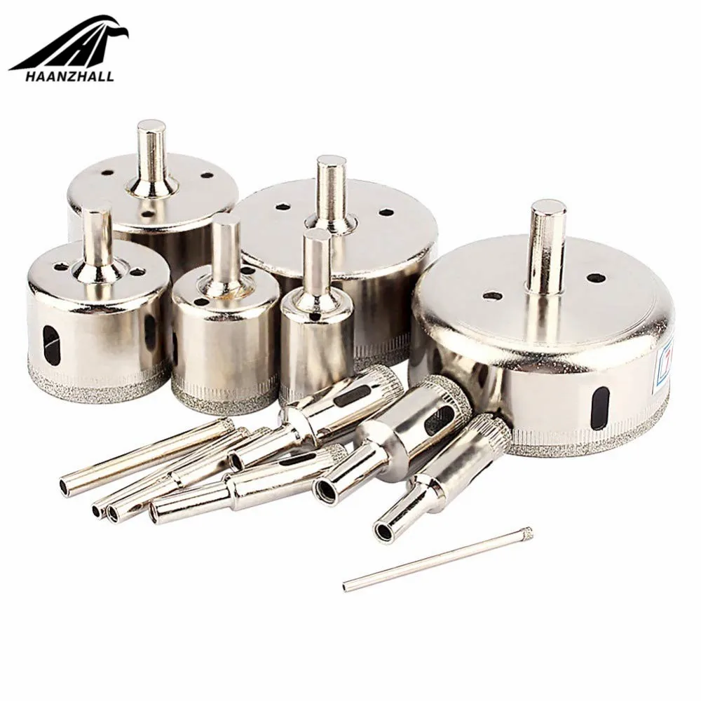 Алмазное сверло для керамики фарфора стекла мрамора отверстий 14 шт./компл. 3-70 мм |