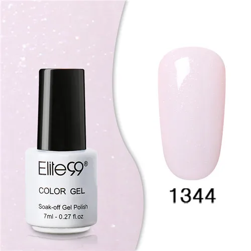 1344 Elite99 Гель-лак набор все для маникюра Полупостоянный Vernis верхнее покрытие УФ светодиодный гель лак удаляющийся замачиванием Гель-лак для ногтей - Цвет: 1344