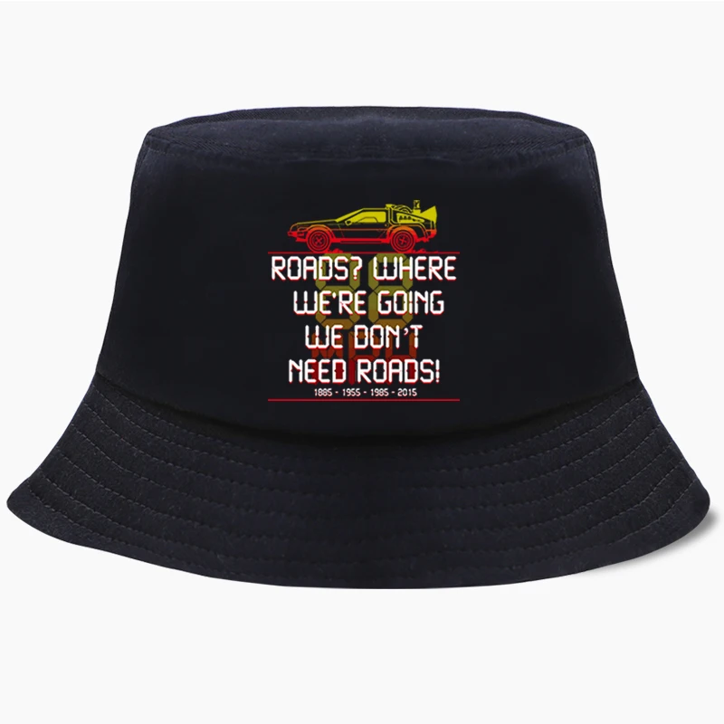 Назад в будущее мы не нуждаемся дорогах Панама женские рыболовные шапки Bob Panamas