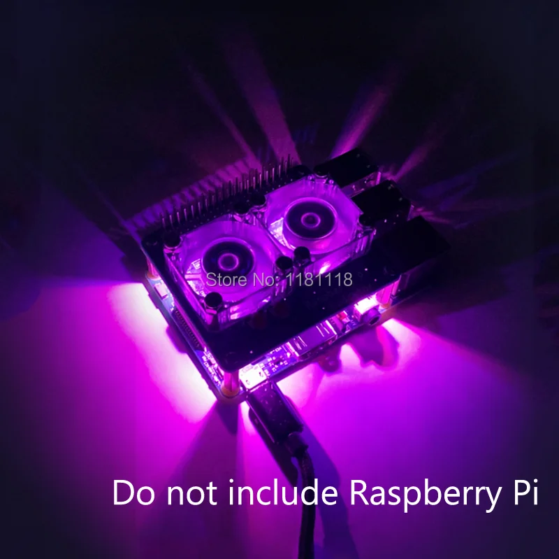 Raspberry Pi Dual Fan Heat hat для 4B/3B +/3B/3A + | Компьютеры и офис