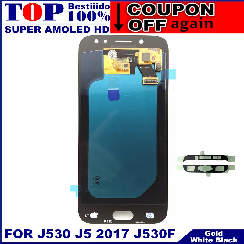 Регулировка яркости LCDS для Samsung Galaxy J5 2017 j530 J530F AMOLED ЖК-дисплей кодирующий