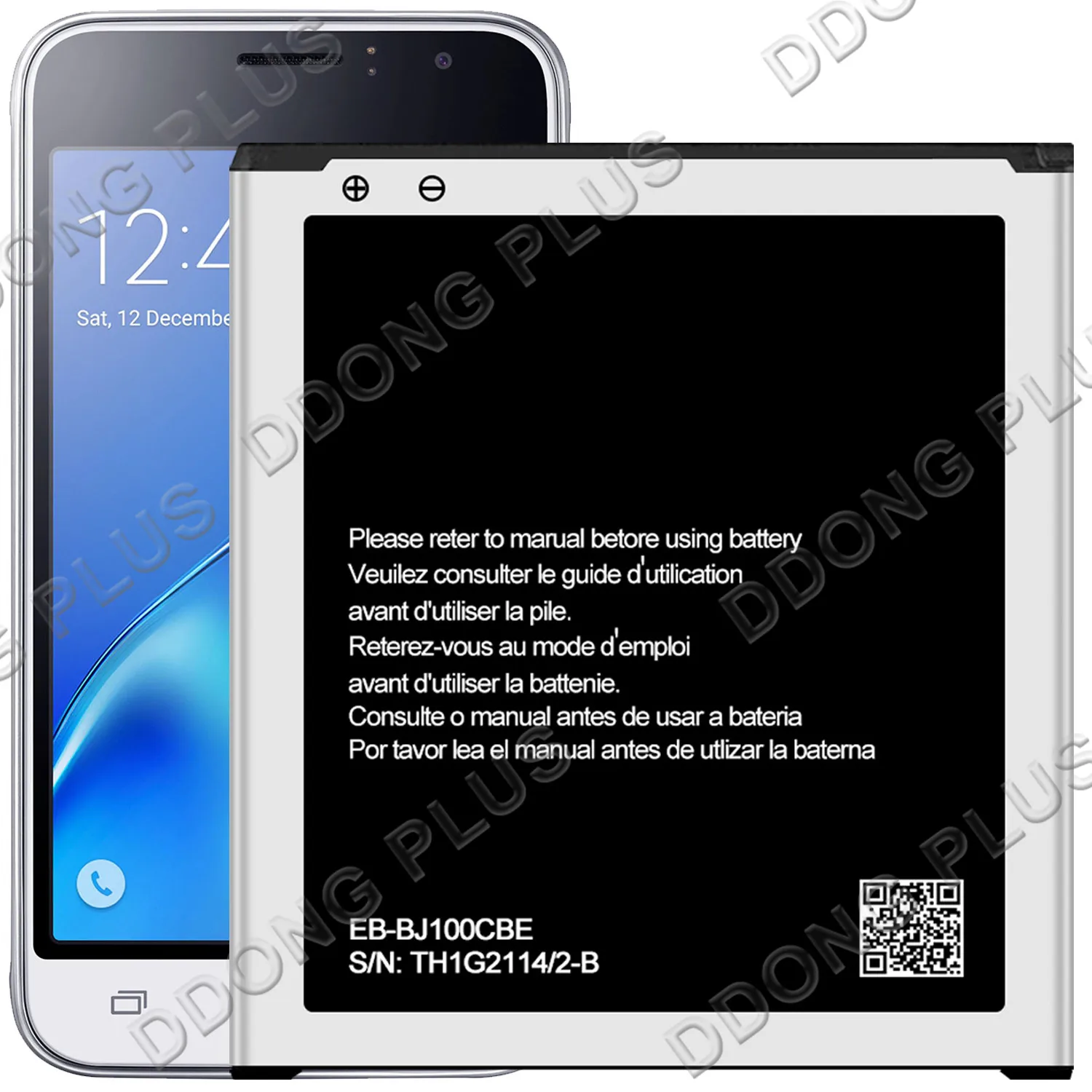 Фотоаккумулятор для Samsung Galaxy J1 двойная фотобатарея деталь замены и