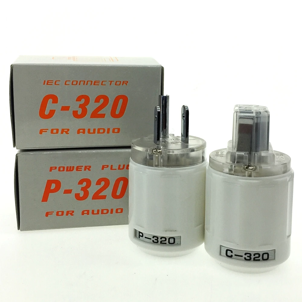 Oyaide P 320/C 320 родиевое покрытие Медь США AC разъем Ver IEC белый прозрачный DIY