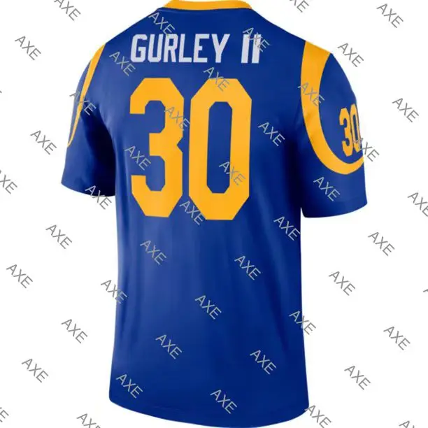 

Embroidery Letters American Football Jersey Los Angeles Todd Gurley II Navy Blue Beige White Men's Limited Legend Jersey