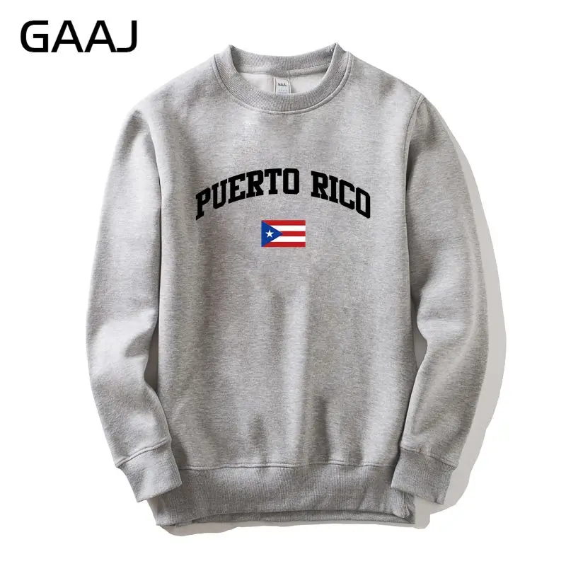 

GAAJ Puerto Rico Flag Men Women Sweatshirt Cotton Casual Hoodies Clothes Man Sweatshirt High Quality Tracksuit Streetwear #64QZA