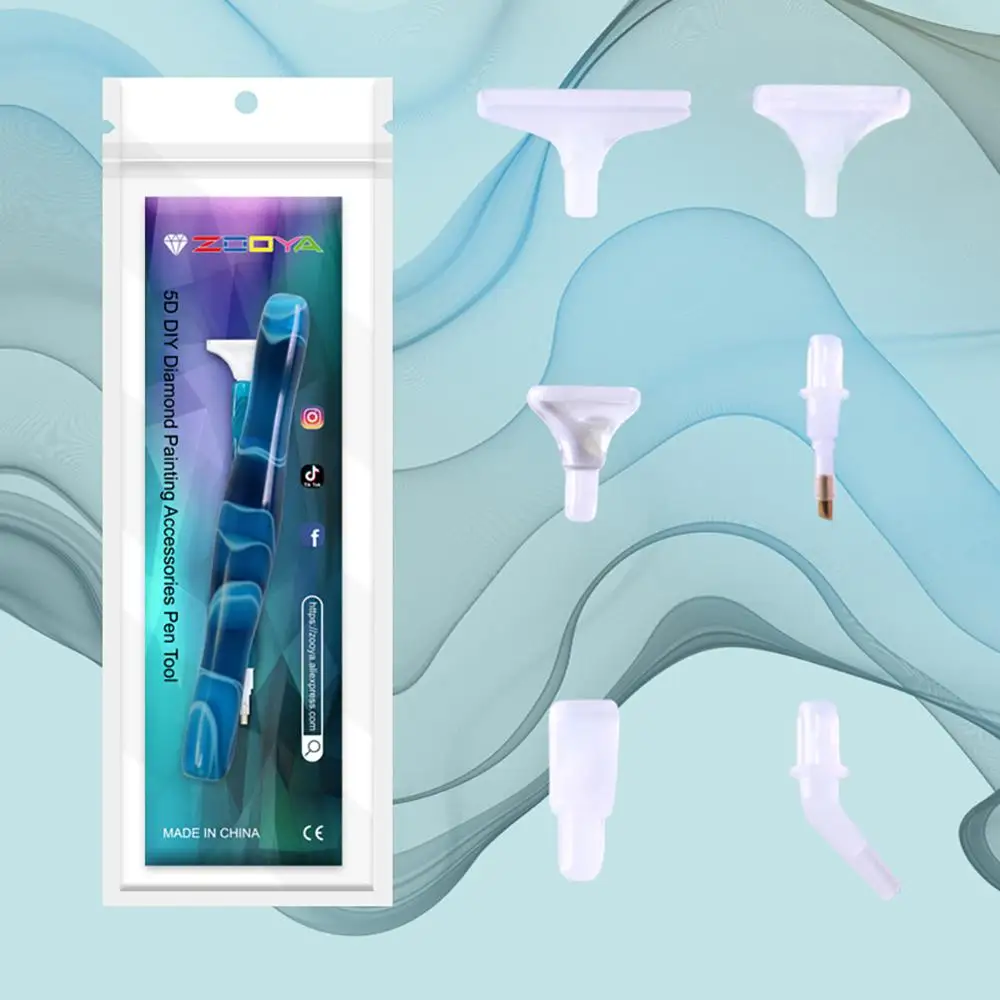 

1pcs Cross Stitch Embroidery Pen Crystal Diamond Painting Embroidery Tool Resin Nail Art Multifunctional Crafts 8pen12