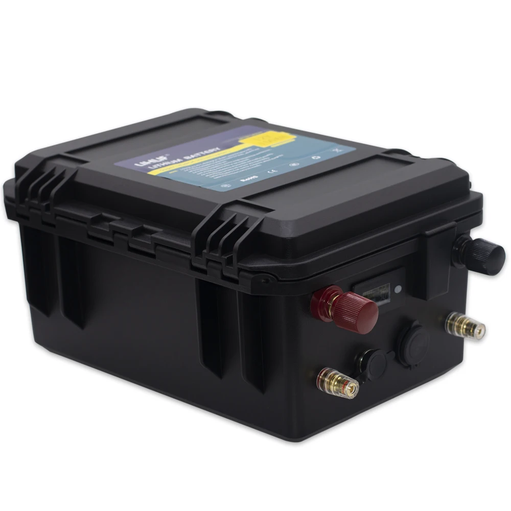 Водонепроницаемый комплект литиевых батарей 12 В LiFePO4 150 Ач встроенный Bluetooth BMS lifepo4