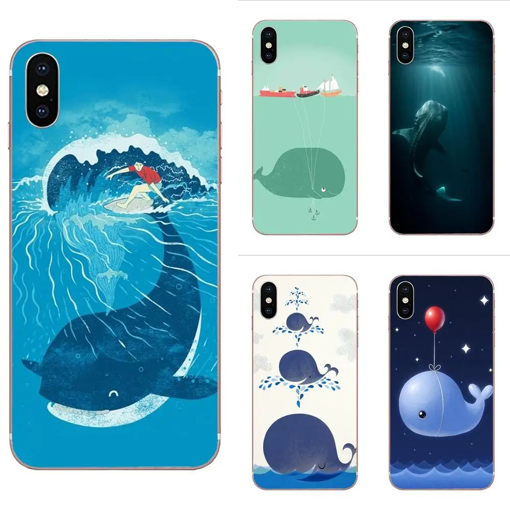 Мультфильм Дельфин киты Рыба для Galaxy Alpha Note 10 Pro A10 A20 A20E A30 A40 A50 A60 A70 A80 A90 M10 M20 M30 M40 TPU