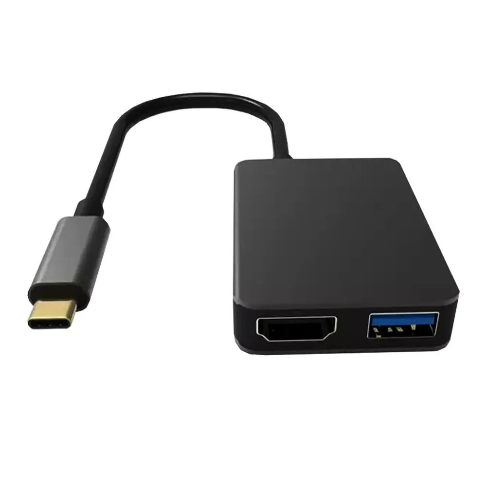 

Алюминиевый многопортовый адаптер с портом USB Type-C на HDMI, 3.0, 4k