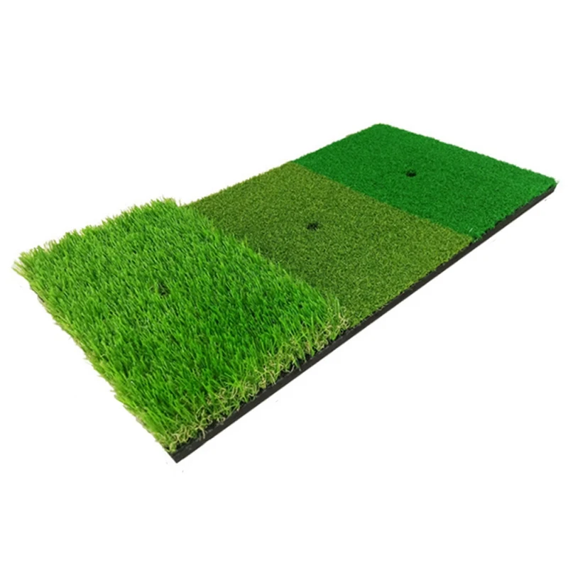 

Golf Practice Mat Artificial Lawn Grass Rubber Pad Backyard Golf Hitting Mat Durable Training Pad New