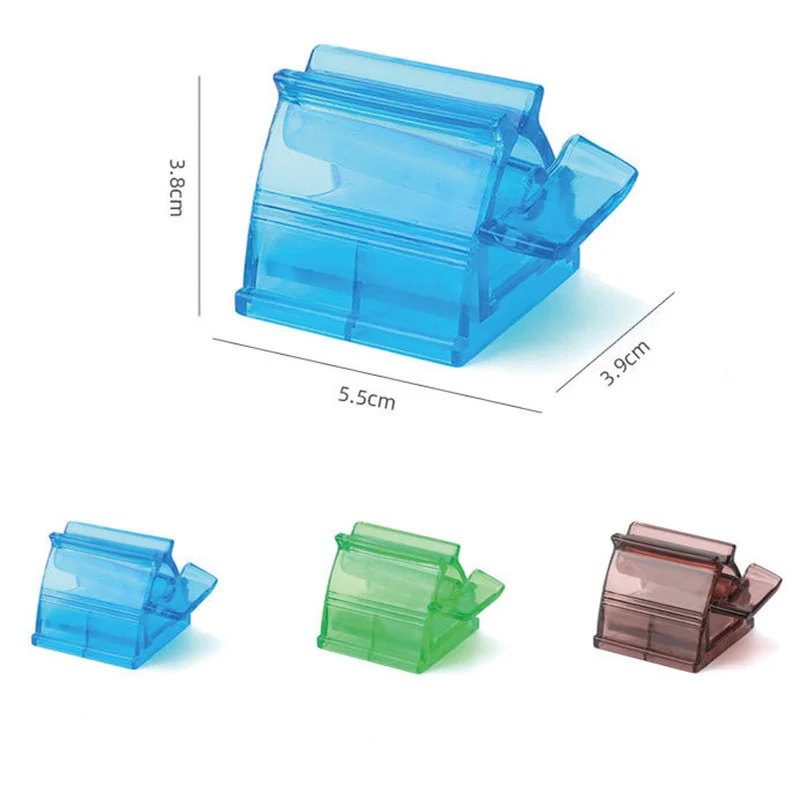 

1Pcs Clear Plastic Toothpaste Squeezer Easy Dispenser Tube Rolling Holder Supply Tooth Cleaning Home Bathroom Accessories