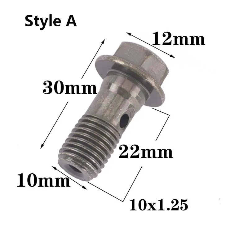 M10 * 1 25 главный тормозной цилиндр Масляный шланг винт банджо болт мотоциклетная