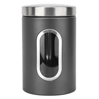 1 5l stainless steel sealing storage jar canister dried fruit coffee tea container for home use food storage box with pour lids