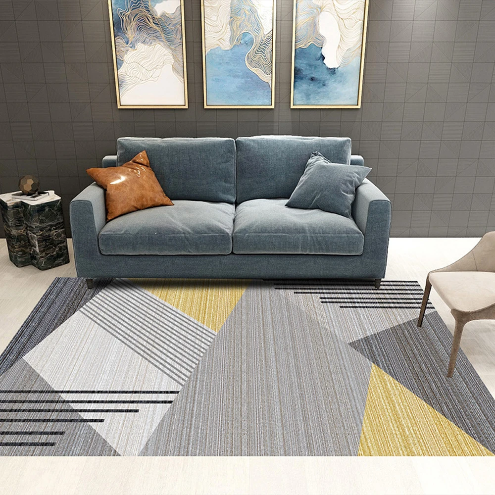 

Geometric Rectangle Carpets For Living Room Bedroom Rugs Sofa Coffee Table Floor Mat Customized Carpet