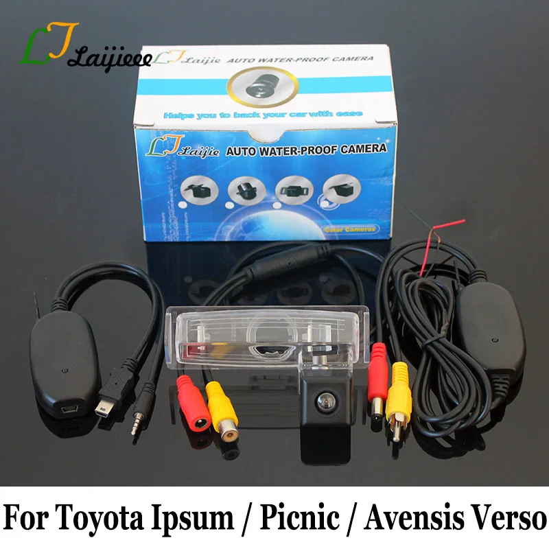 Для Toyota Avensis Verso Ipsum Picnic SportsVan 2001~ 2009 RCA AUX Беспроводная резервная камера/HD CCD камера ночного видения камера заднего вида