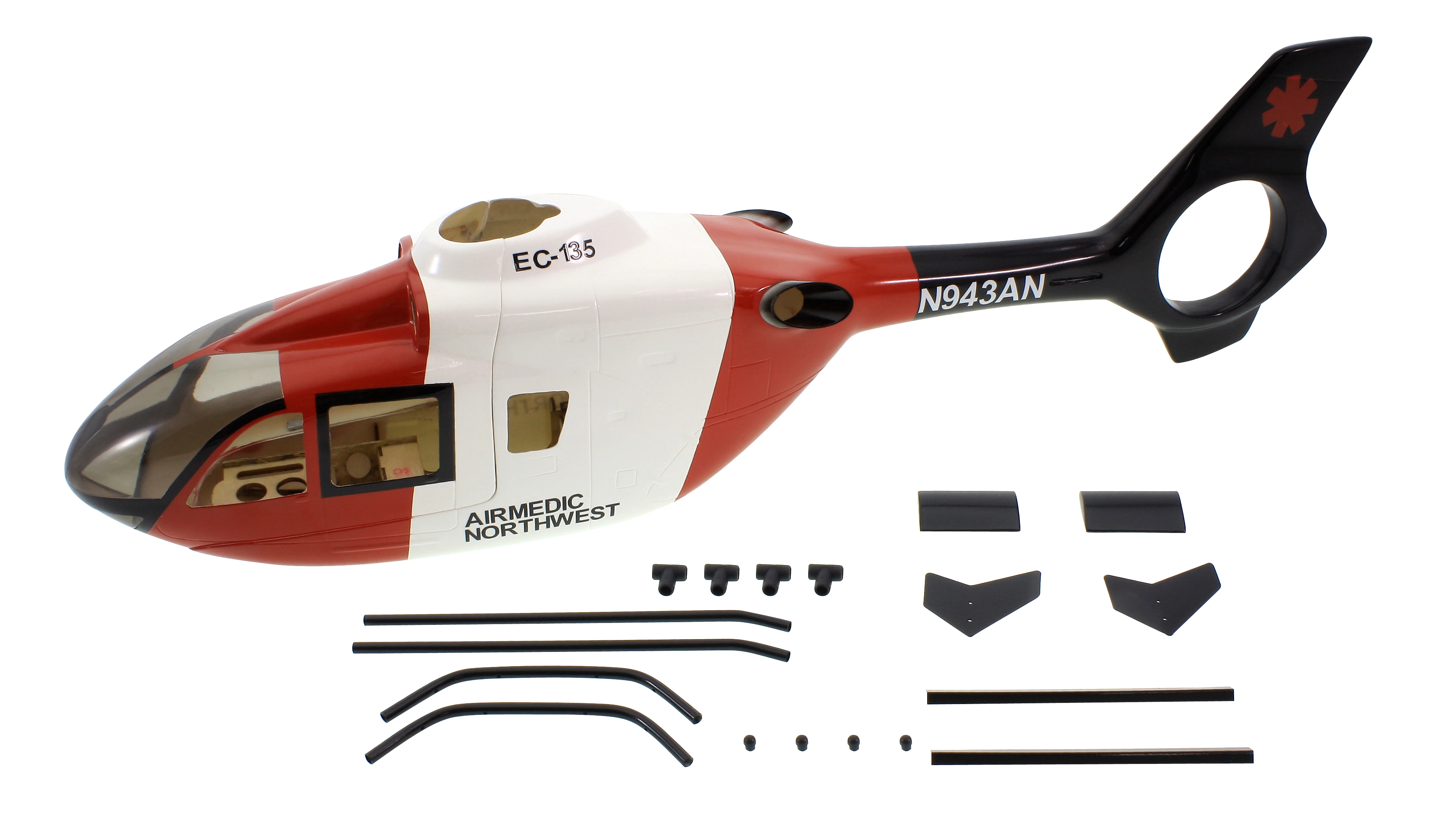 Вертолет с фюзеляжем из стекловолокна EC135 масштаб 450 | Игрушки и хобби