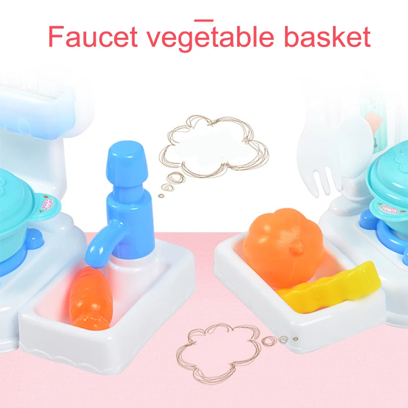 

1 Set Children Kids Girl Toy Role Play Mini Simulation Kitchenware Tableware Cookware YH-17