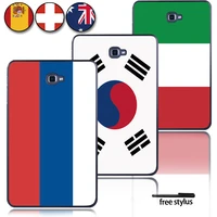 shockproof plastic protective case for samsung galaxy tab a a6 10 1 inch t580 t585 with different national flag pattern flags