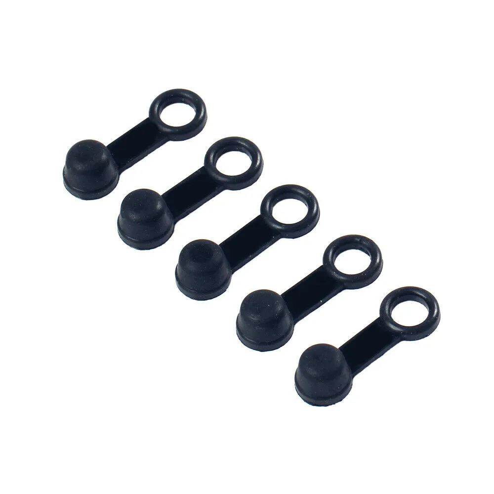 10PCS Dust Cap Cover 3.3cm Black Motorbike Motorcycle Rubber 100% Brand New