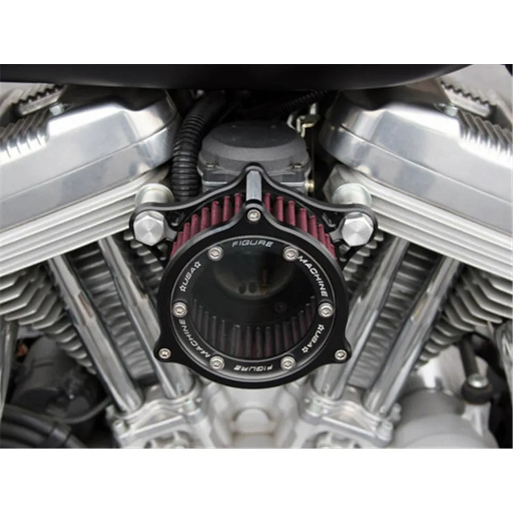 Система впуска алюминиевой лампы для Harley Sportster XL Iron 883 1200 48 X48 2004-2016 XL883 XL1200 XL883N |