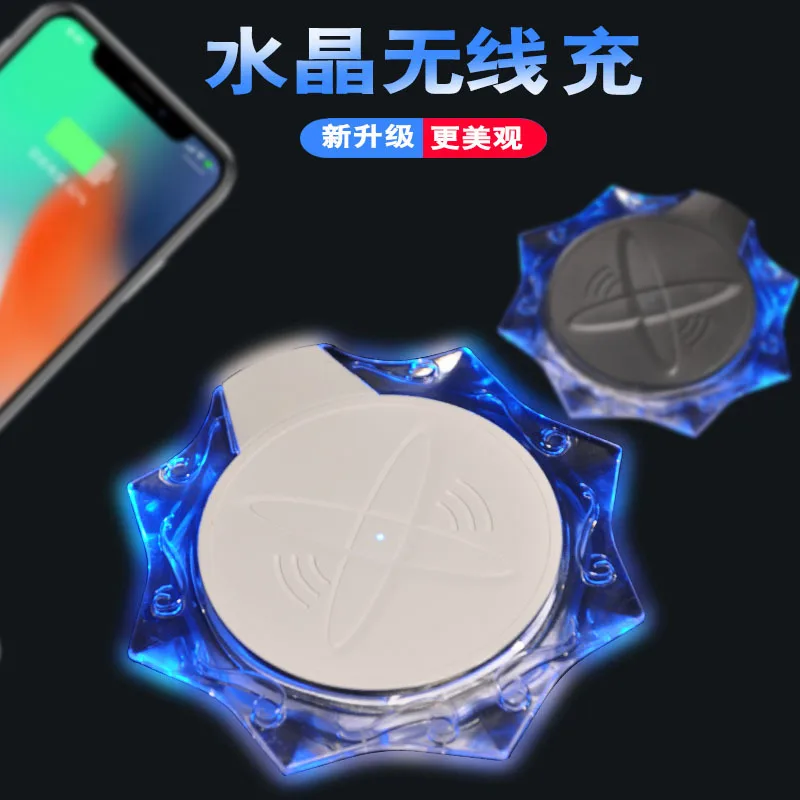 Беспроводное зарядное устройство QI для iPhone 11pro XS Max XR X светодиодное USB
