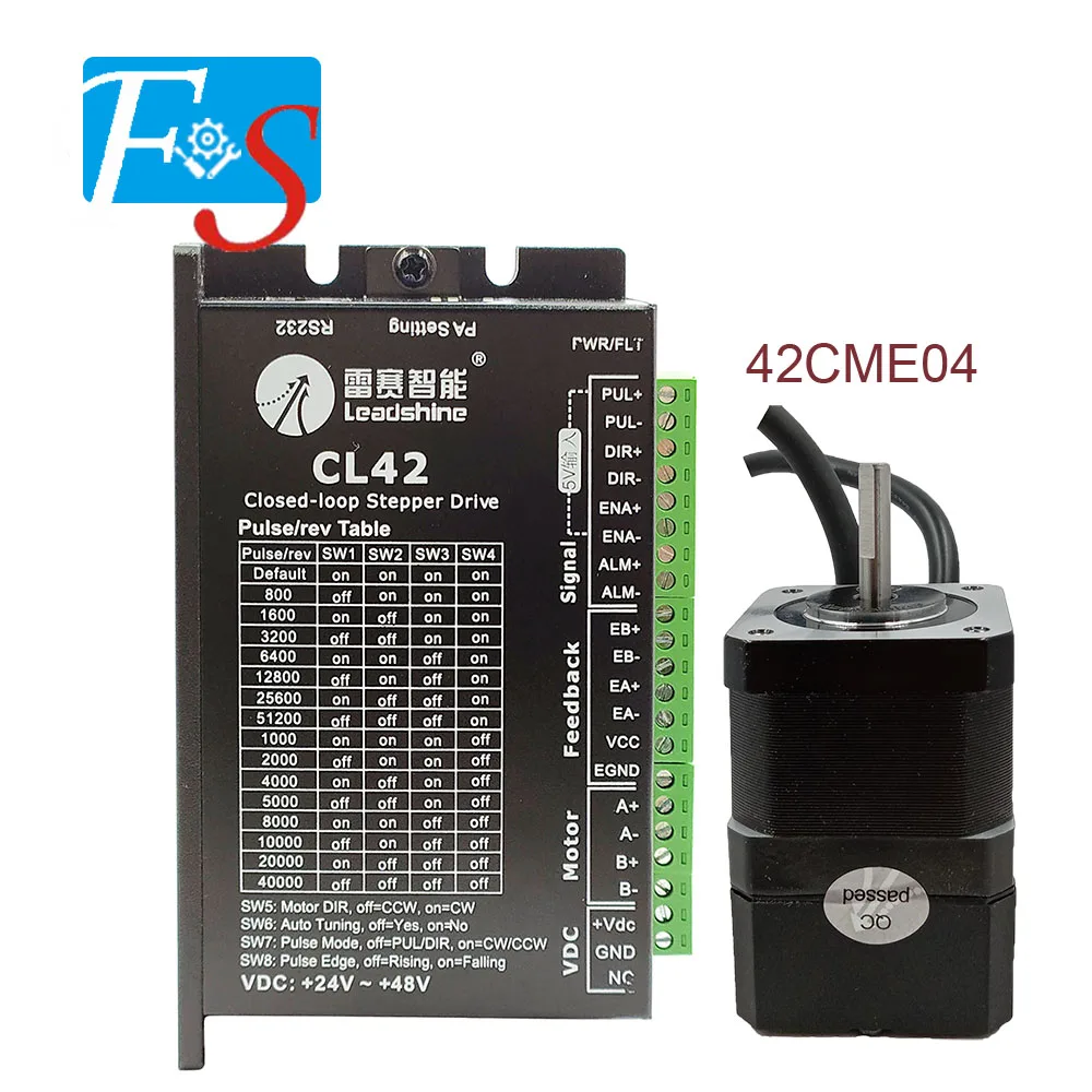 ЧПУ leadshine nema17 замкнутый контур шаговый Серводвигатель 42CME04/42CME06 0.45NM/0.6N.m + CL42 привод