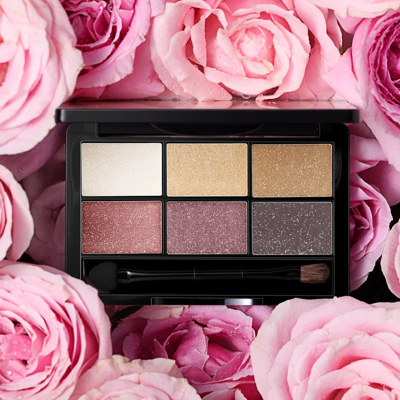 6 цветов Палитра теней для век Блеск глаз Красота глазированный корейский стиль