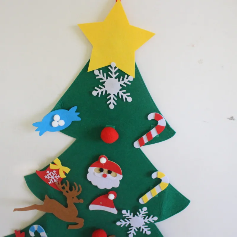 Новые рождественские украшения DIY Войлок Рождественская елка и Новогодние