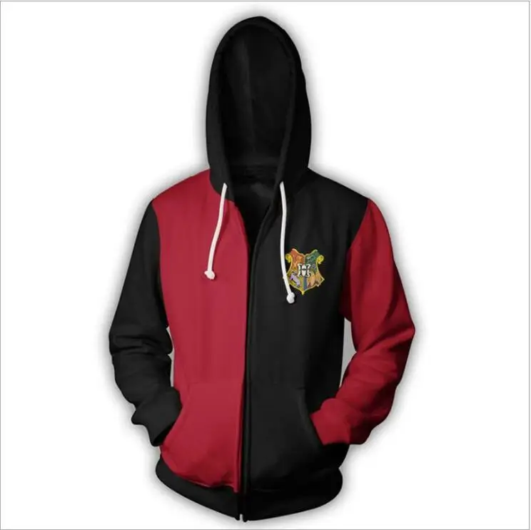 12 Gryffindor Slytherin Hufflepuff RavenclawCostume мужские и женские 3D толстовки с капюшоном, модные пуловеры, спортивные толстовки для косплея - Цвет: 12