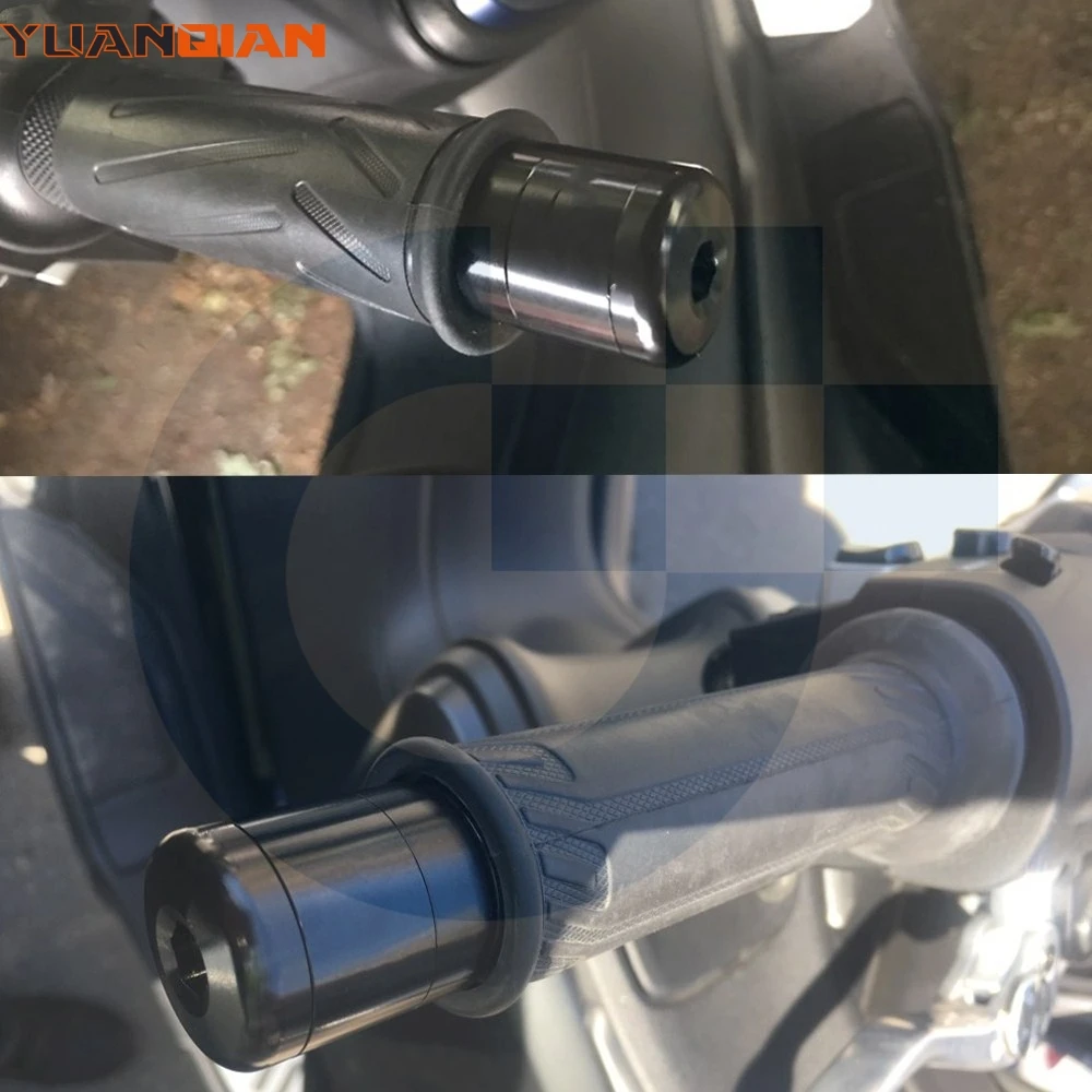 Алюминиевые наконечники руля мотоцикла CNC крышки скользящие для YAMAHA FZ6/FAZER/R 2014 2016