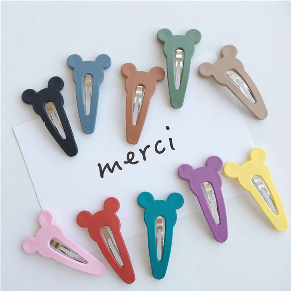 

1Pc New Matte Varnish BB Clips Girls Hairpin Rabbit Ears Hair Clips For Girls Children Hair Accessories