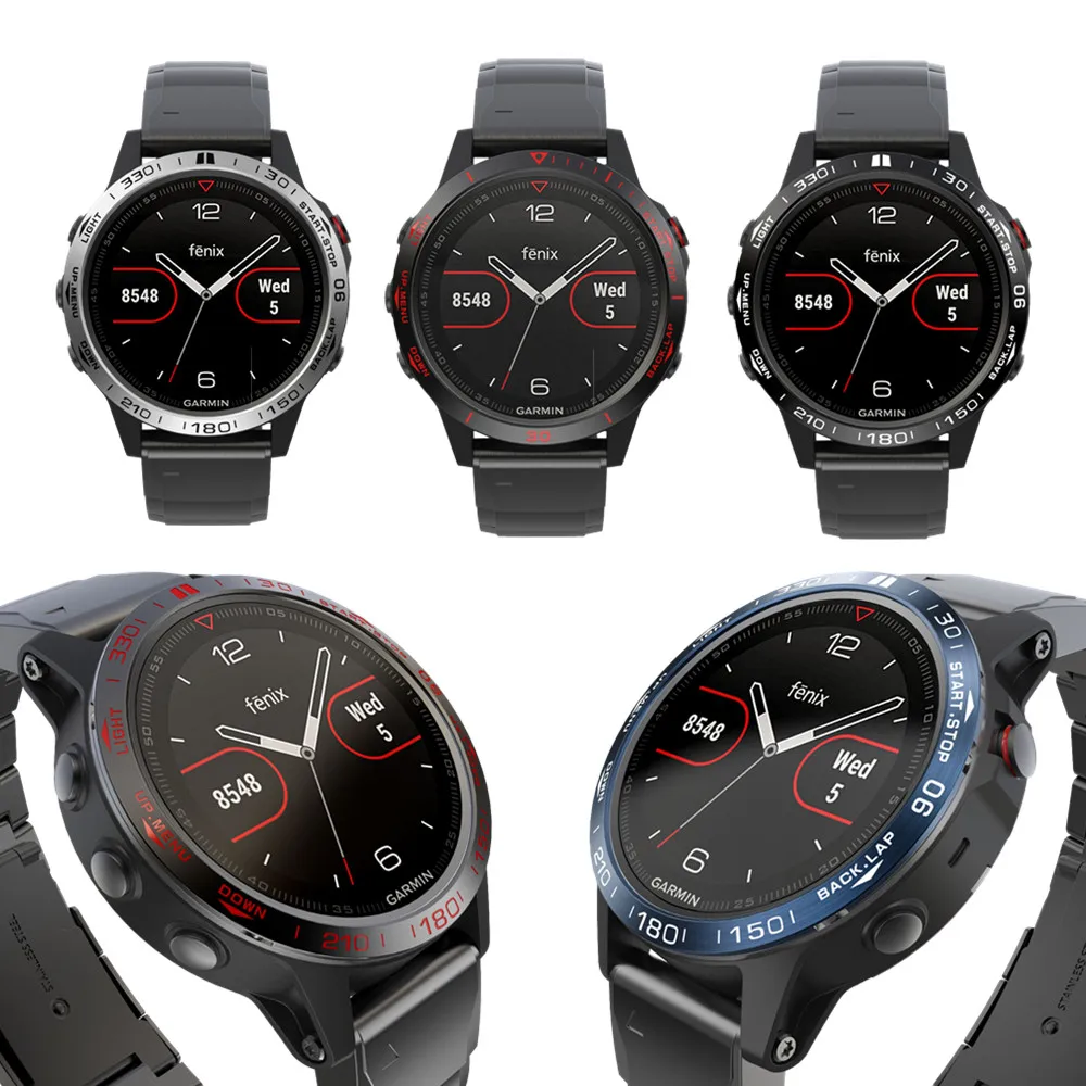 Для часов Garmin Fenix 5 ободок скорости/времени Кольцо Круг нержавеющая сталь
